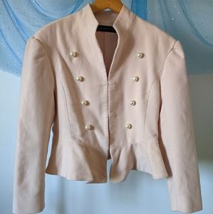 Pink Cropped Zara Blazer